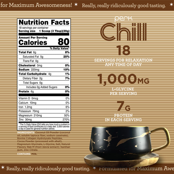 Chill Naturally Sweetened Lactose Free Dutch Hot Cocoa