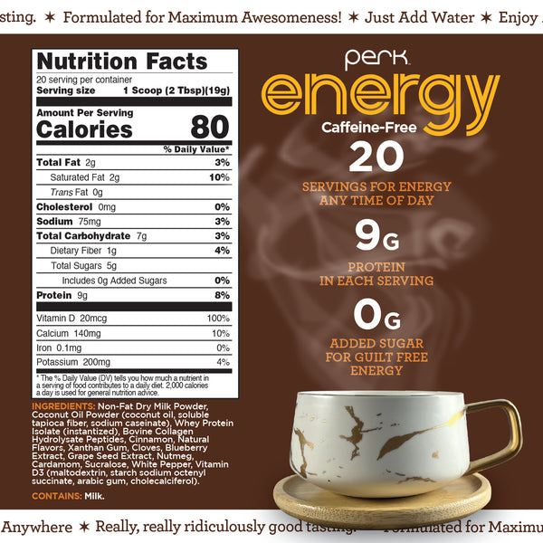Energy CAFFEINE-FREE Chai Latte