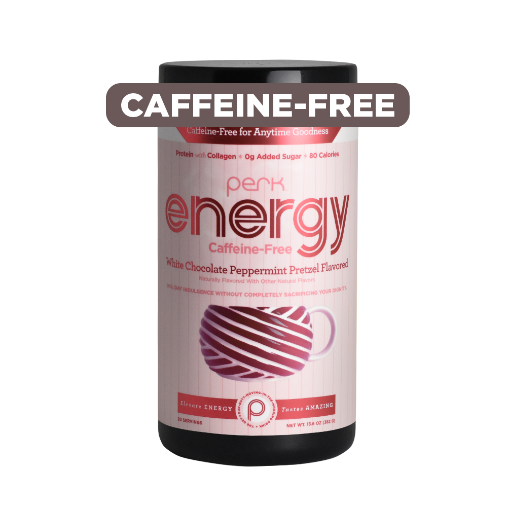 Energy CAFFEINE-FREE White Chocolate Peppermint Pretzel – Perk Energy