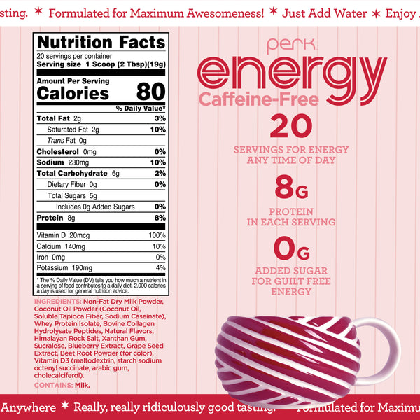 Energy CAFFEINE-FREE White Chocolate Peppermint Pretzel