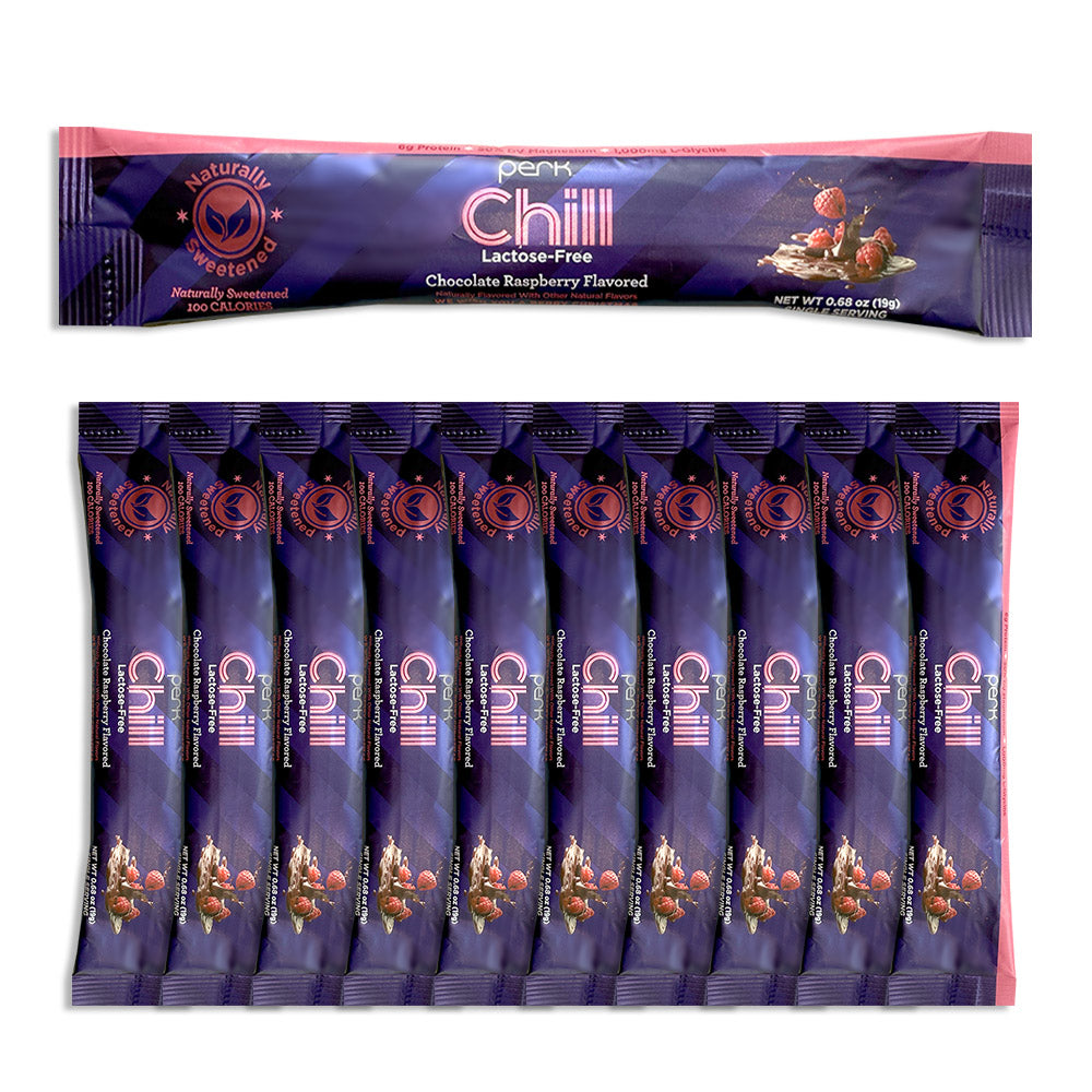 Chill Naturally Sweetened Lactose Free Chocolate Raspberry, 10 Stick P