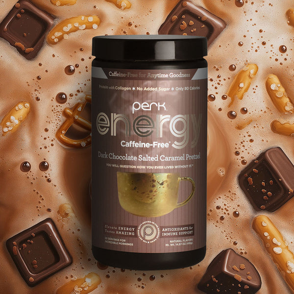 Energy CAFFEINE-FREE Dark Chocolate Salted Caramel Pretzel*