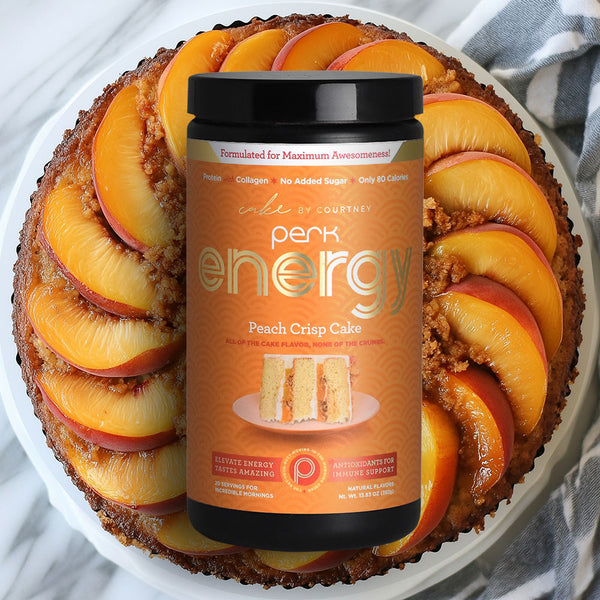 Energy Peach Crisp Cake