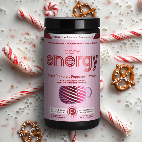 Energy White Chocolate Peppermint Pretzel