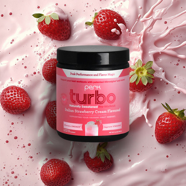 Turbo Pre-workout Naturally Sweetened Italian Strawberry Cream