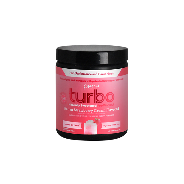 Turbo Pre-workout Naturally Sweetened Italian Strawberry Cream