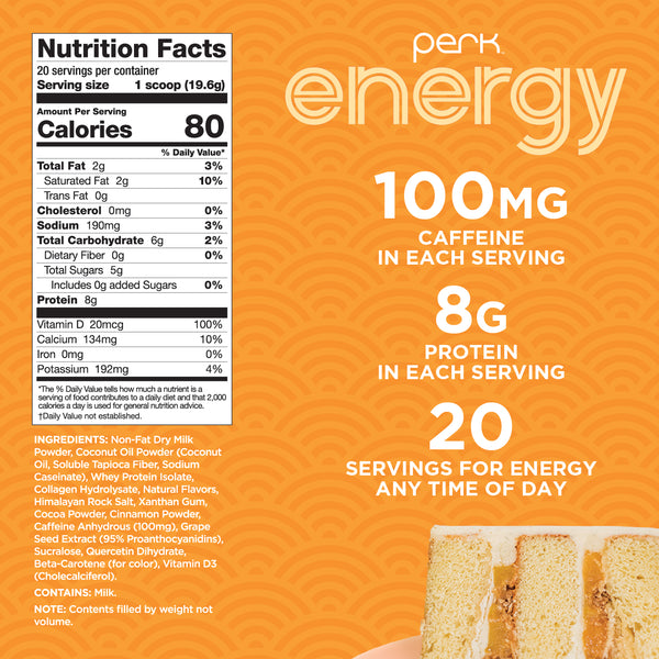 Energy Peach Crisp Cake