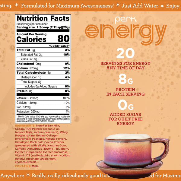 Energy Vanilla Caramel Steamer