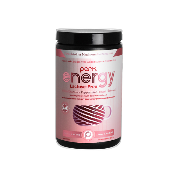 Energy Naturally Sweetened Lactose Free White Chocolate Peppermint Pretzel (18 servings)