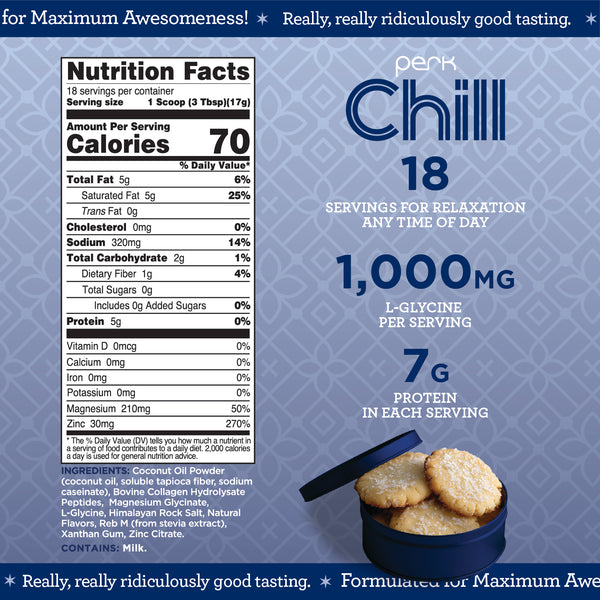 Chill Naturally Sweetened Lactose Free Danish Butter Cookie