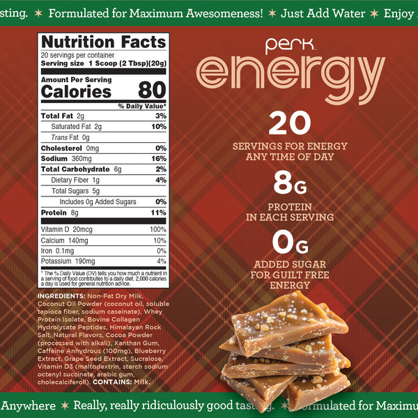 Energy English Toffee Flavor